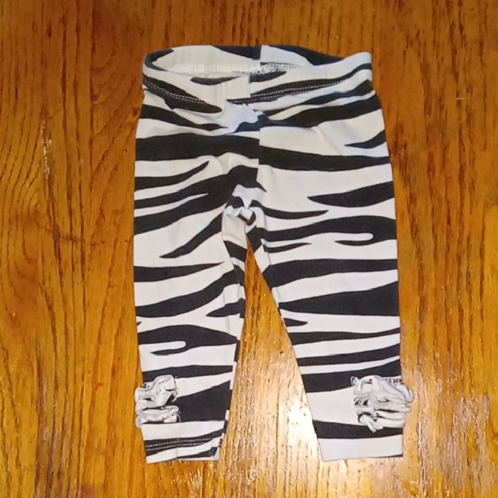 Zebra Print Kids Leggings